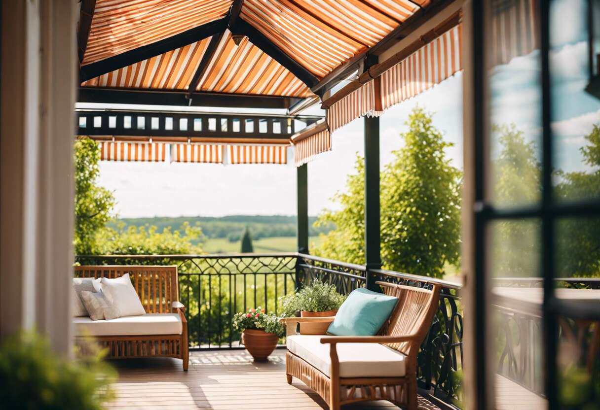 Utilisation de protections solaires extérieures pour réduire la chaleur