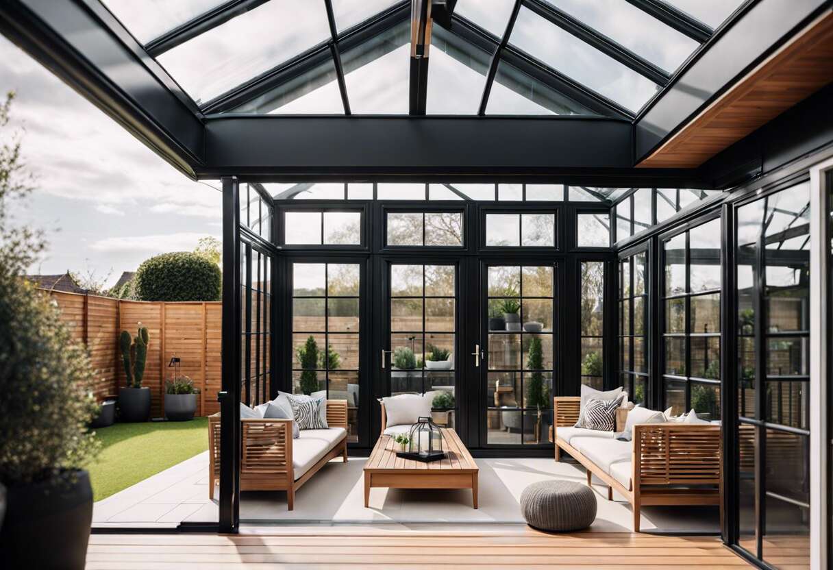 L'intérêt et l'esthétisme des ouvertures dans la toiture de la véranda