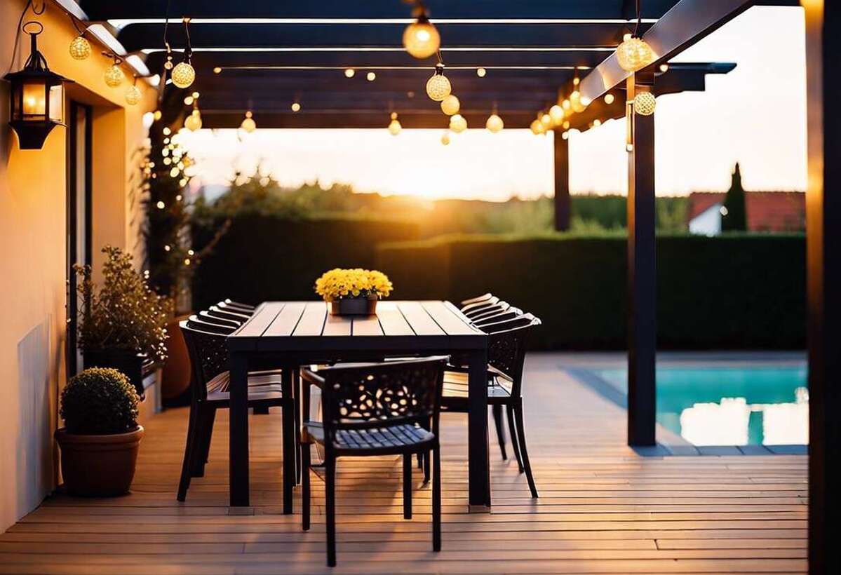 Conseils pour un éclairage indirect cosy sous votre pergola