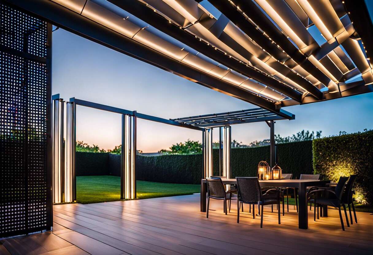 Une nouvelle ère pour les pergolas : la technologie led