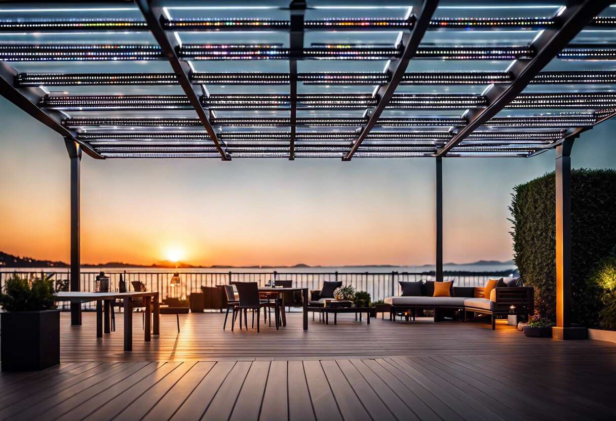 Les avantages des leds dans les pergolas en aluminium