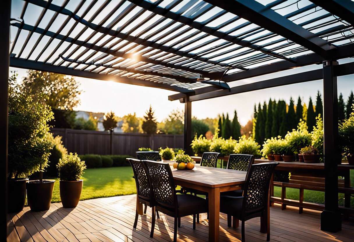 Astuces et conseils pour économiser de l'énergie avec votre éclairage de pergola