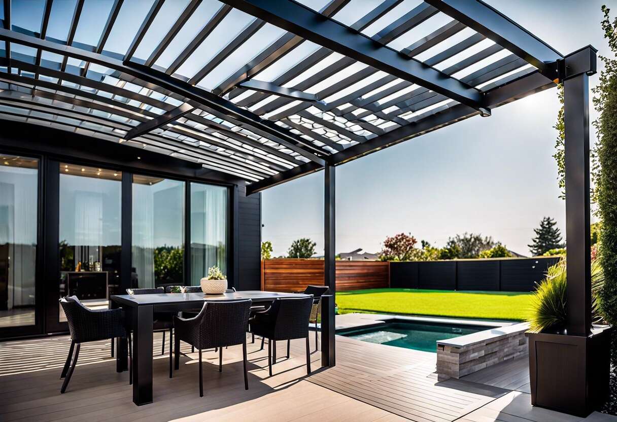 Esthétique et personnalisation des pergolas adossées en aluminium