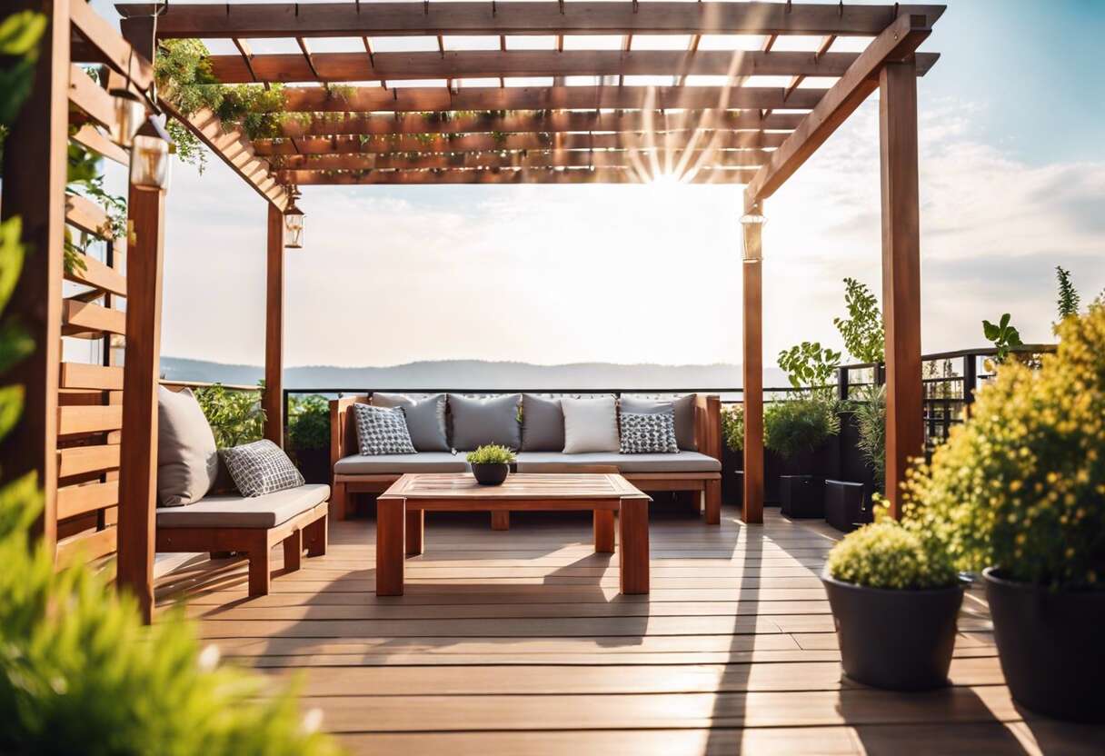 Les bienfaits d'une pergola en bois sur votre terrasse