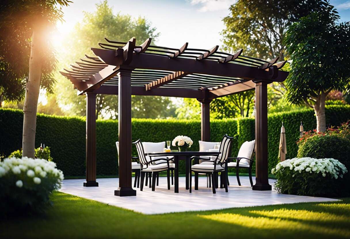 L'influence de l'orientation de la pergola sur l'ombre produite