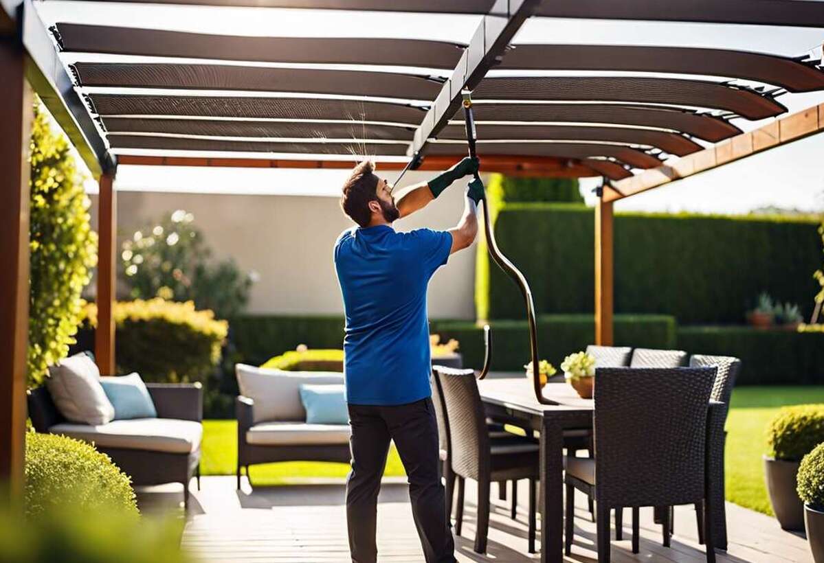 Entretien facile : nettoyer efficacement sa toile de pergola rétractable