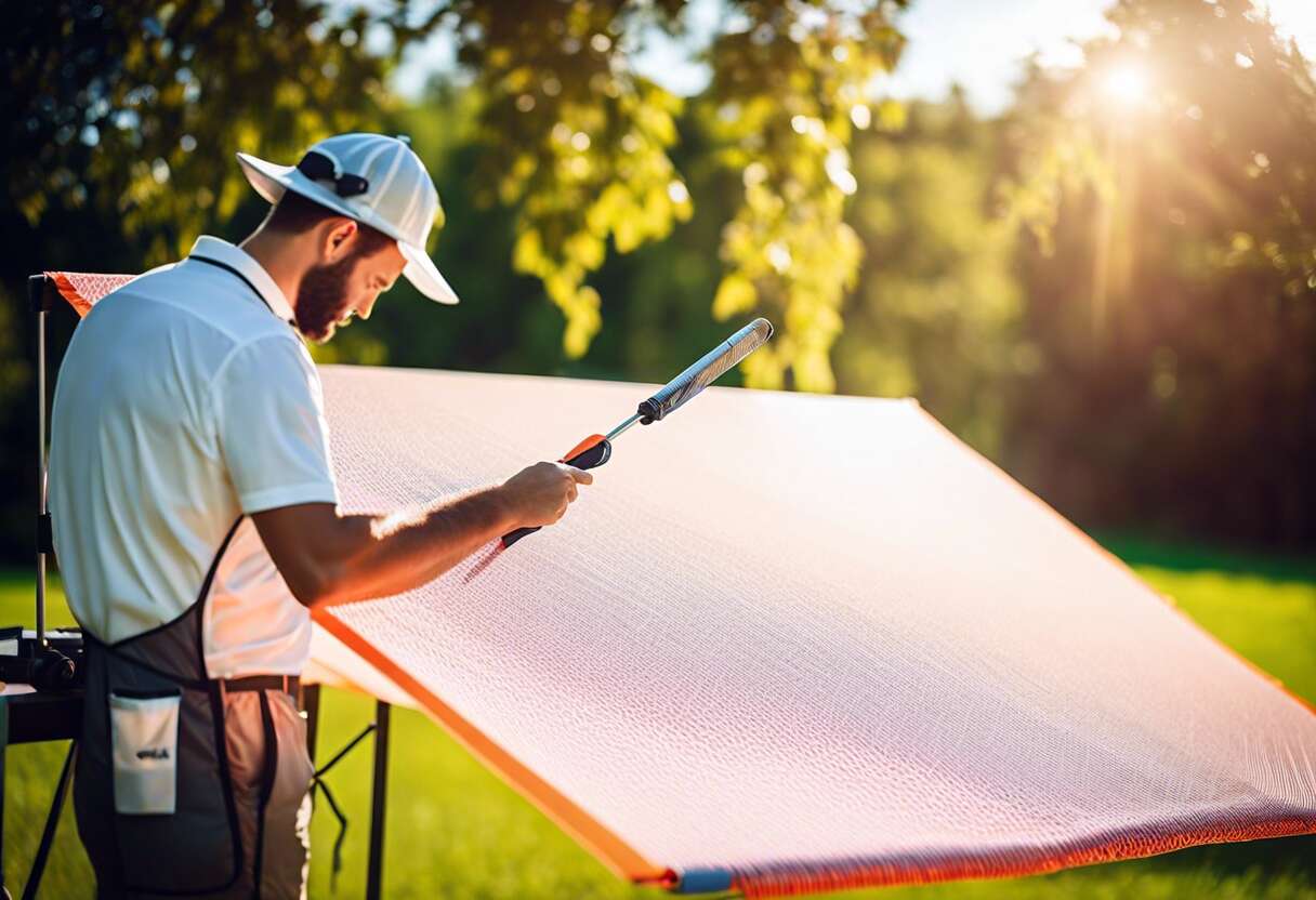 Entretien régulier : garantir la durabilité de votre toile solaire