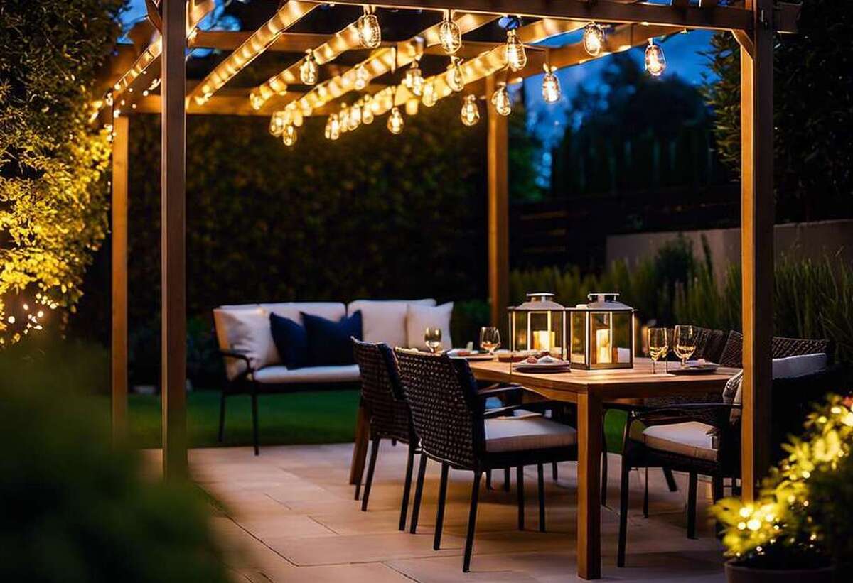 Tendances 2023 en luminaires de jardin pour pergolas
