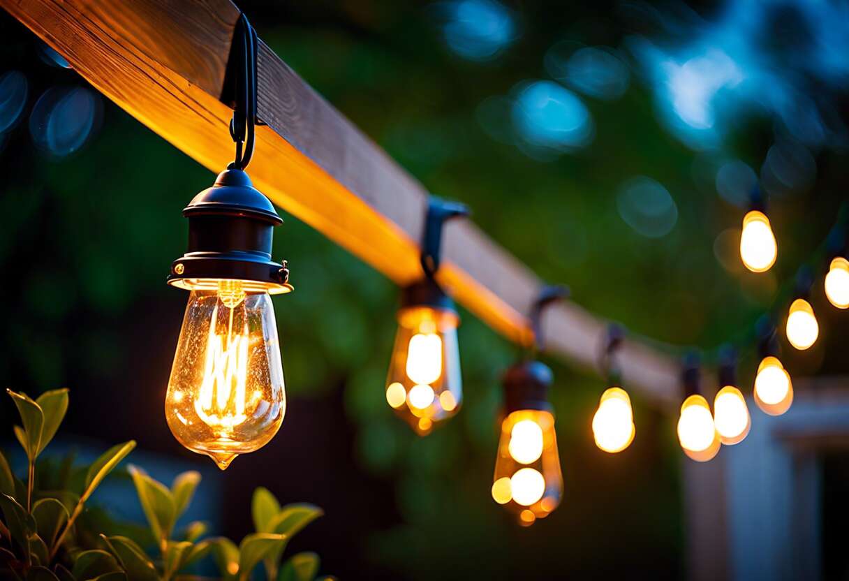 Les luminaires suspendus : un charme intemporel pour votre pergola