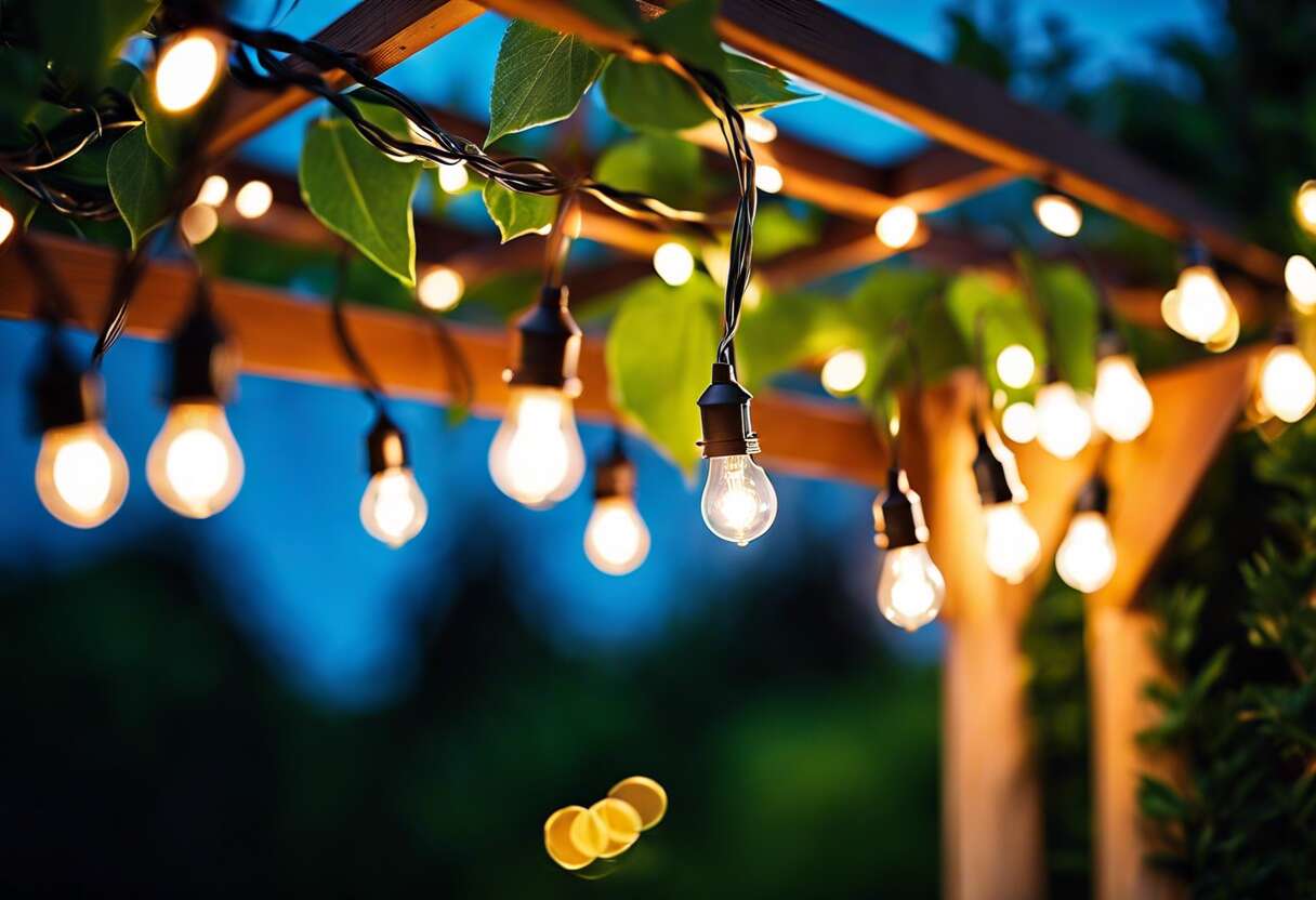 Les guirlandes lumineuses : une tendance festive pour égayer vos soirées d'été