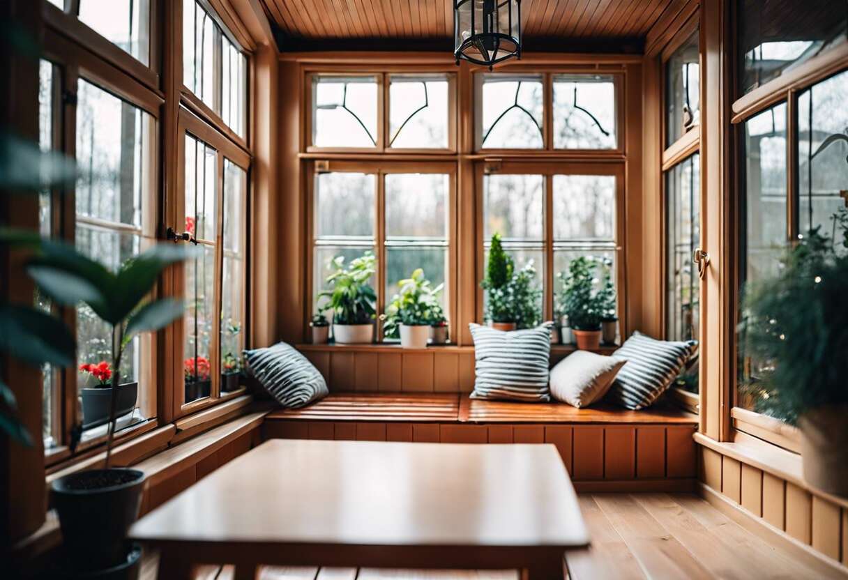 Petit espace, grandes possibilités : l'aménagement astucieux d'une mini-véranda