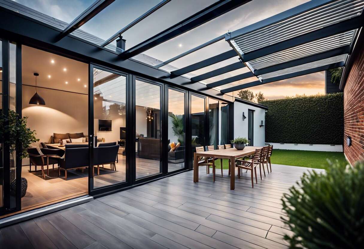 Lumière et espace : l'atout charme de la véranda alu