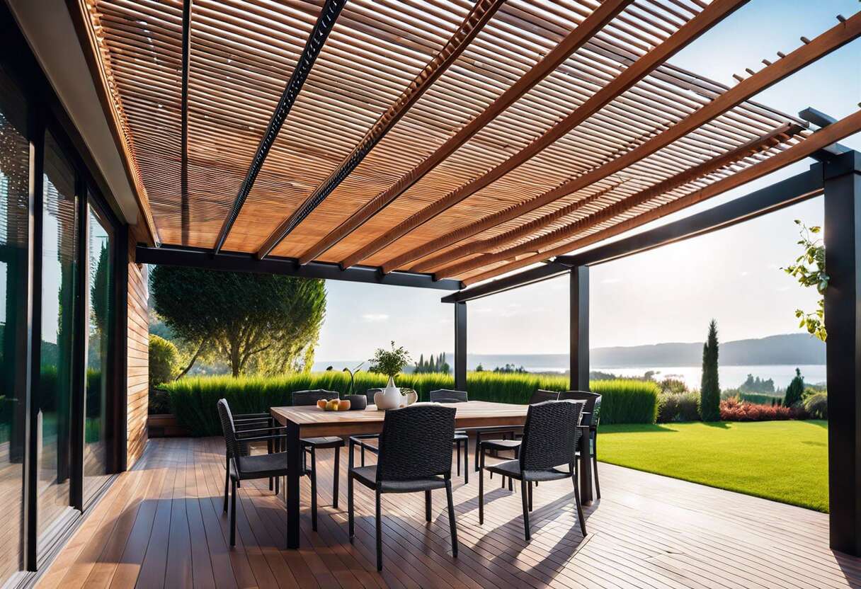 La pergola bioclimatique et l'extension de l'espace de vie