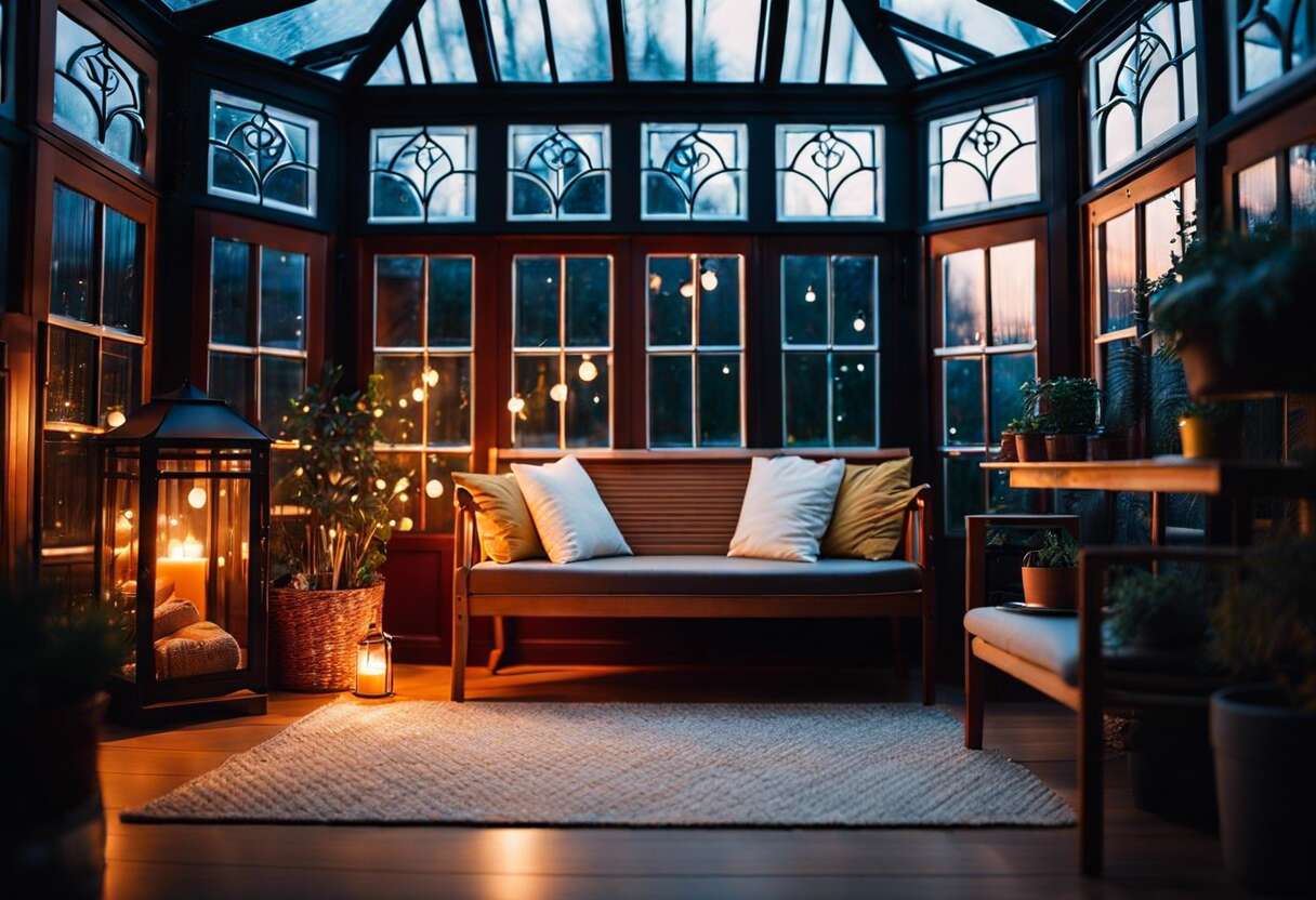 Astuces déco : valoriser sa véranda avec des jeux de lumière