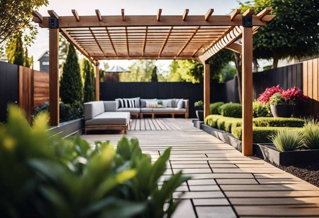 Design tendance : intégrer une pergola en bois dans un jardin moderne