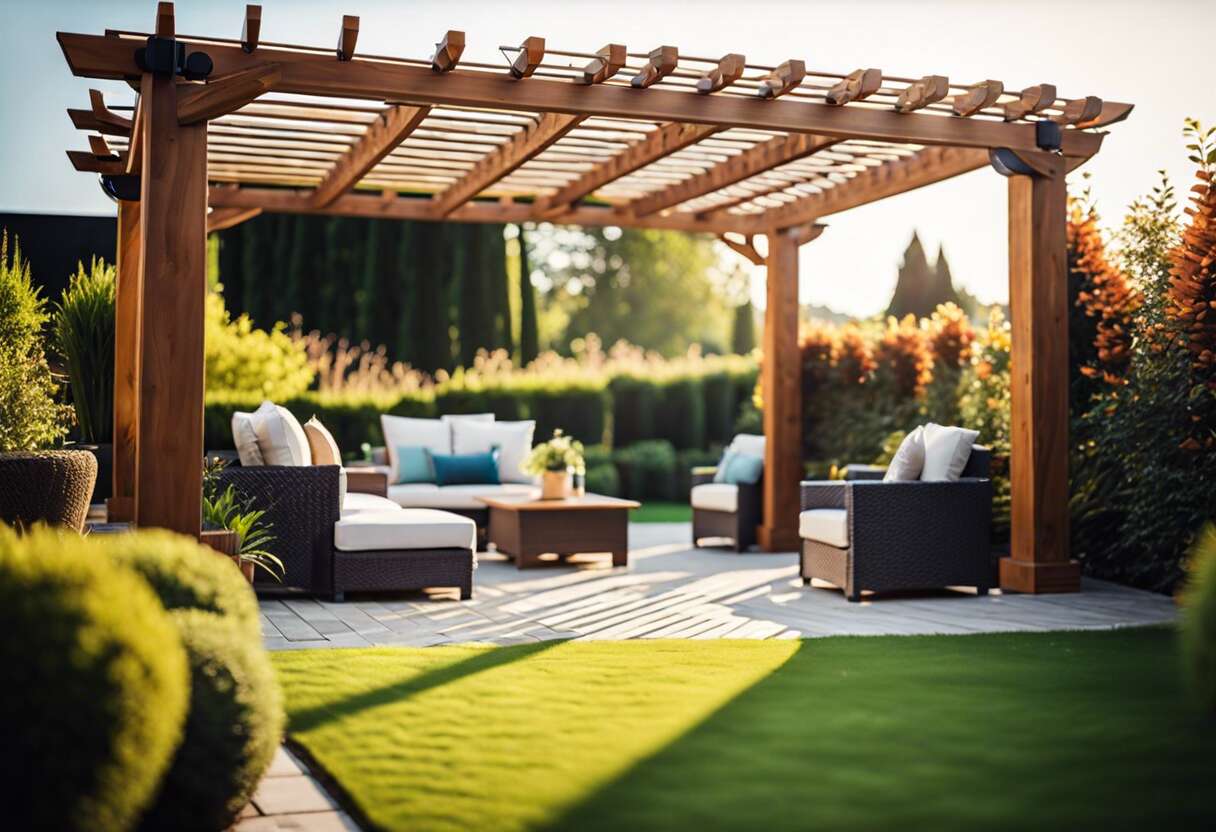 L'harmonie des matériaux : choisir sa pergola en bois