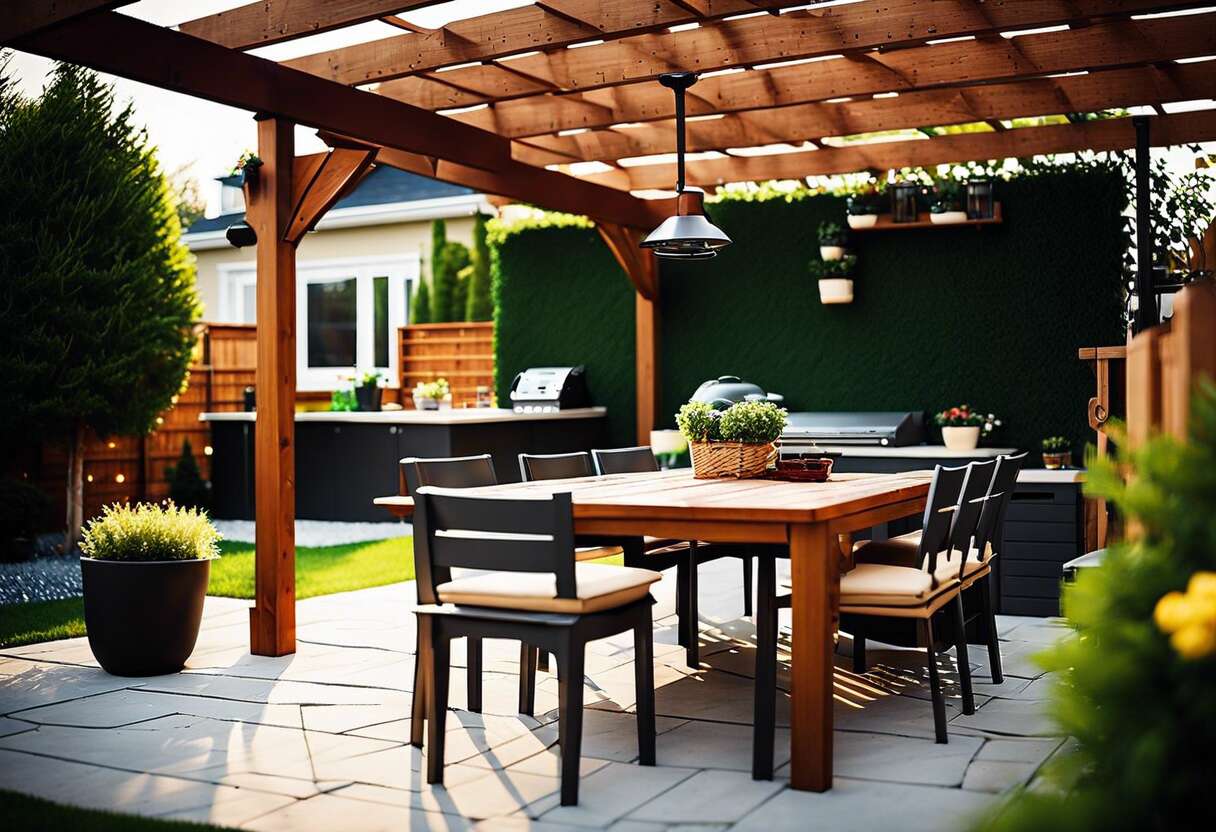 Estimation initiale : comprendre le coût d'une pergola adossée