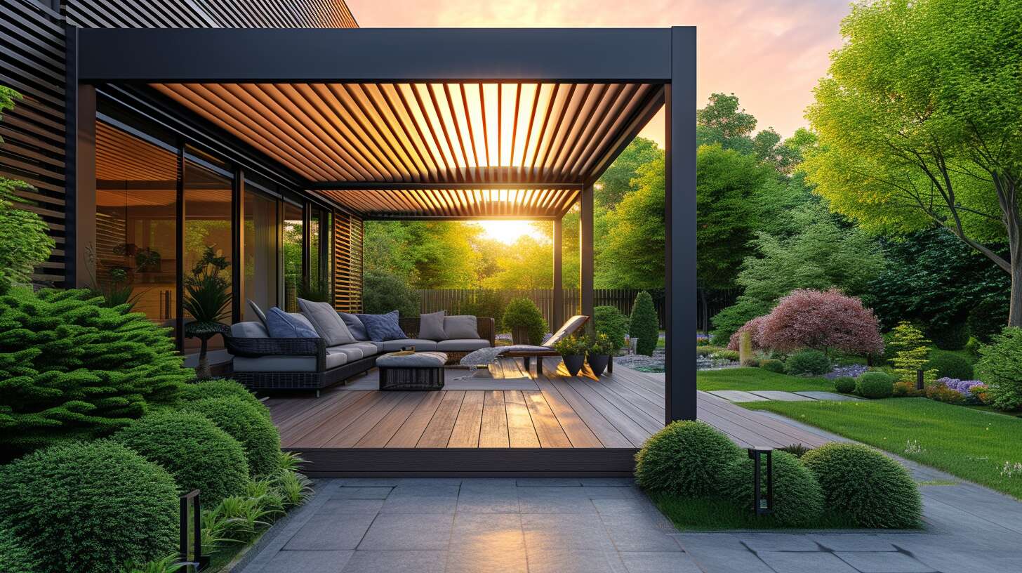 Différents types de couvertures pour pergolas