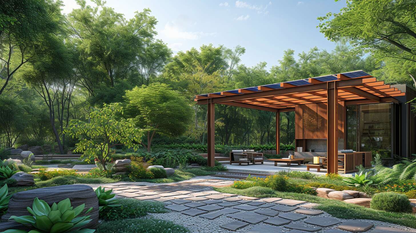 Fonctionnement des pergolas bioclimatiques et réduction de la consommation énergétique