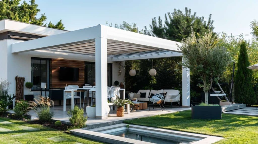 Design moderne : intégrer une pergola en PVC dans un décor contemporain