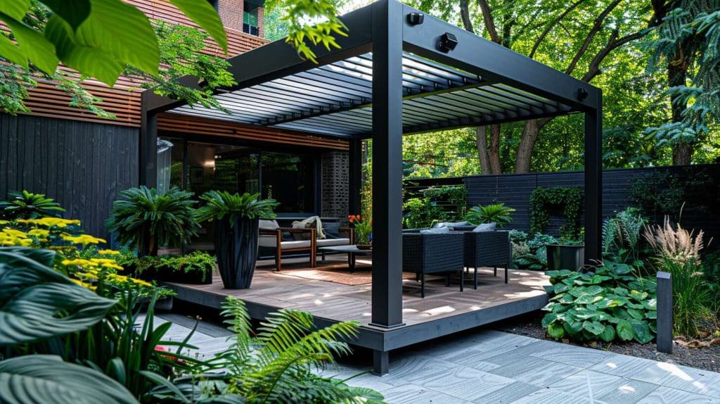 Pergola bioclimatique en aluminium : innovation et confort