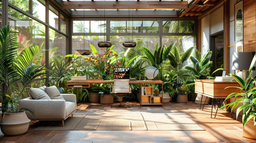 Utilisation polyvalente d'une véranda : bureau, jardin, salle à manger. . . Que choisir ?