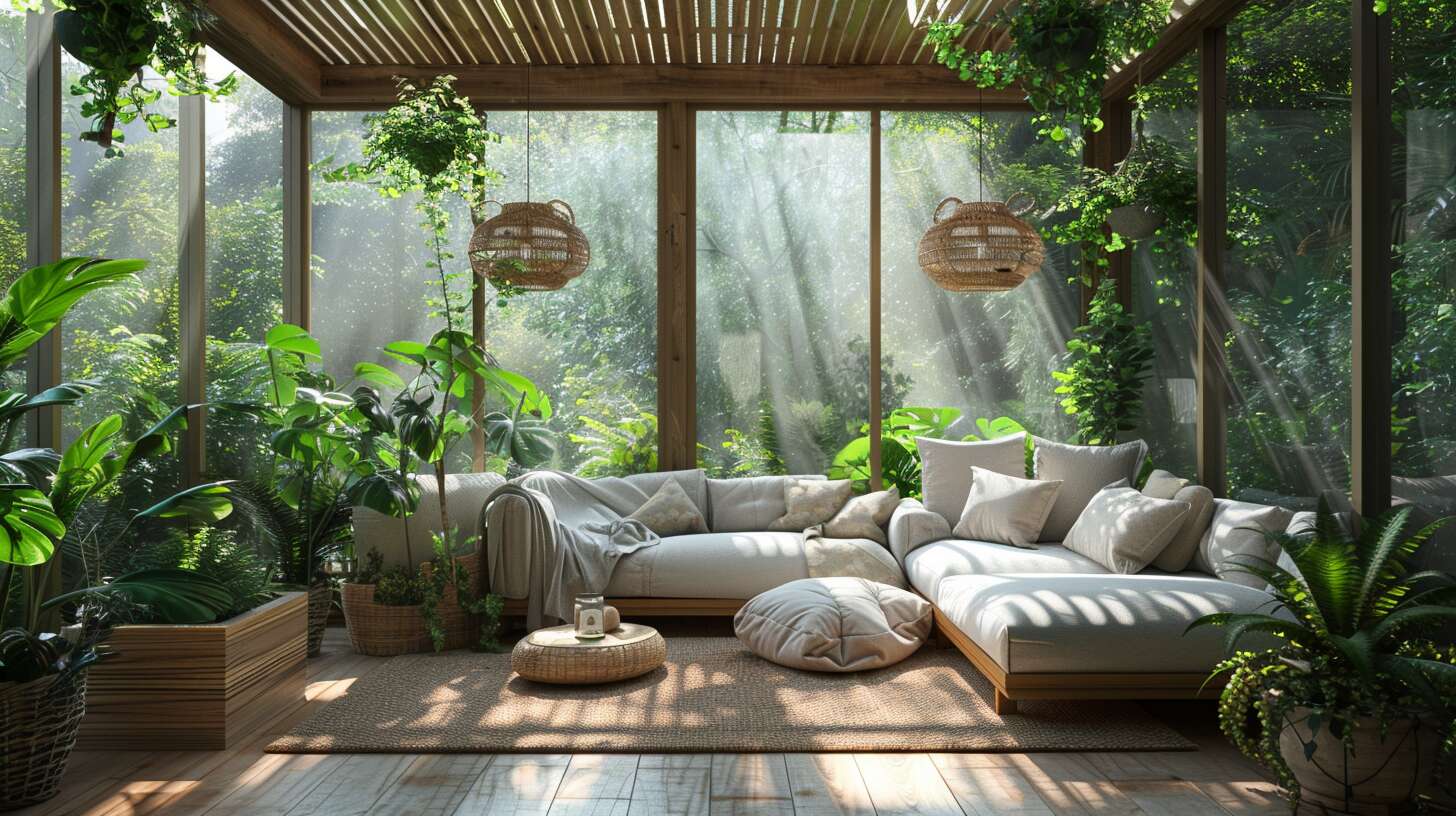 La véranda petite et écologique : un espace harmonieux avec la nature