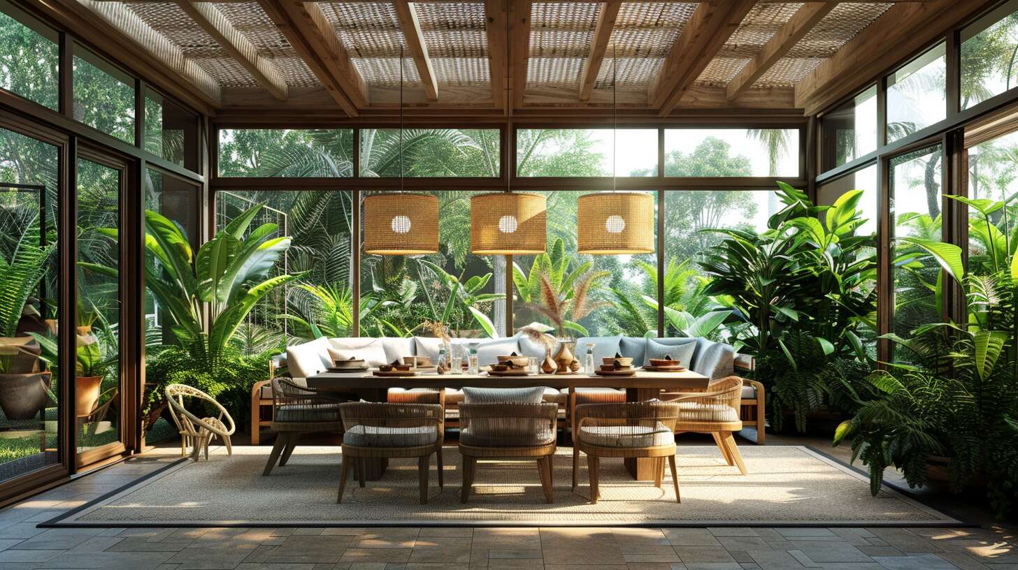 Aménagement d'une salle à manger en véranda : créer un espace convivial et lumineux