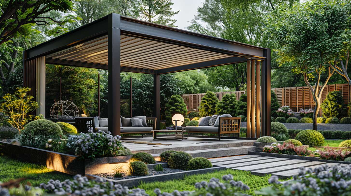 Caractéristiques et avantages des pergolas bioclimatiques à lames orientables