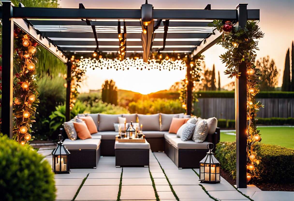 Sélection d'accessoires pour sublimer votre pergola