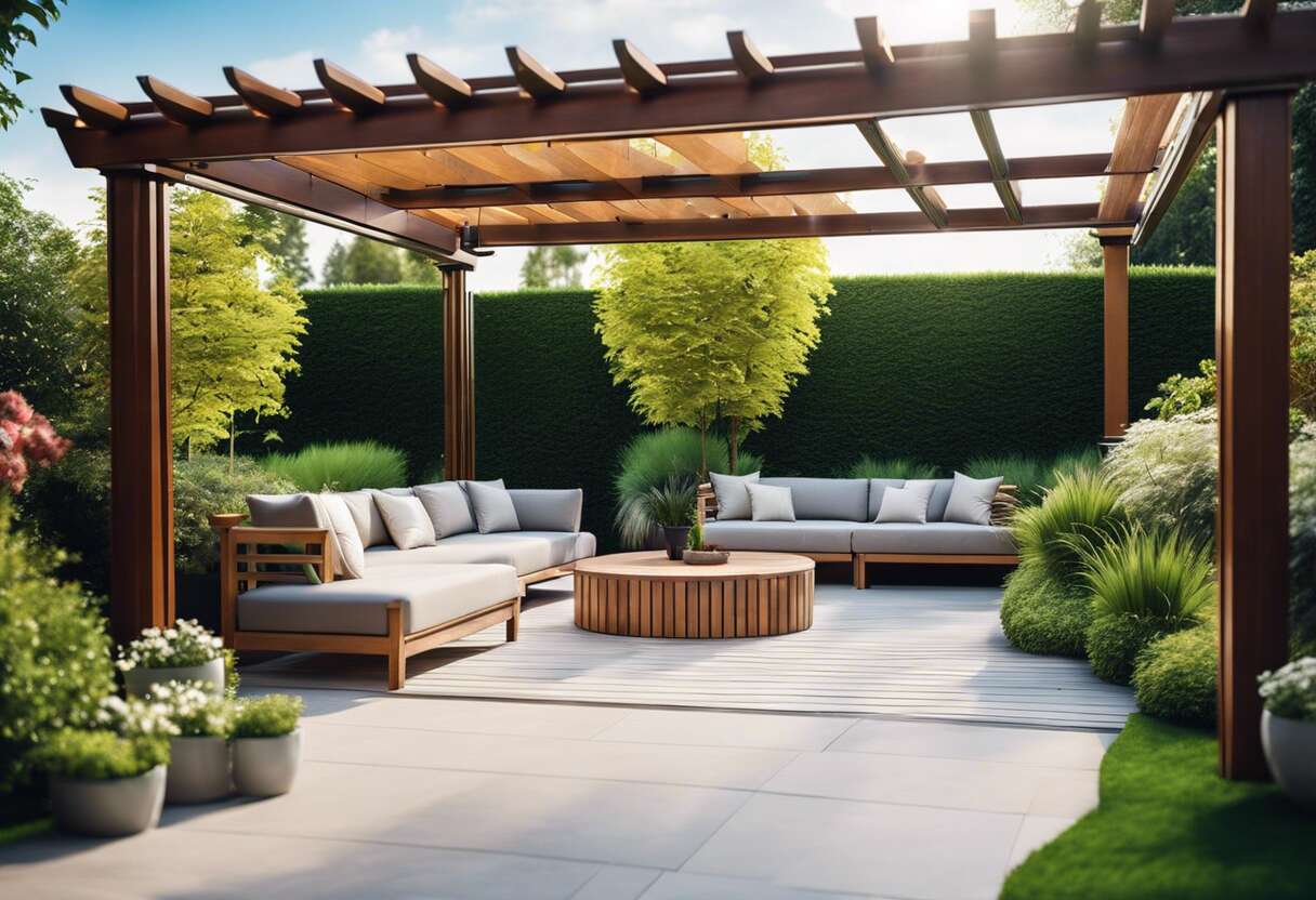 Aménagement extérieur : intégrer une pergola bioclimatique dans son jardin