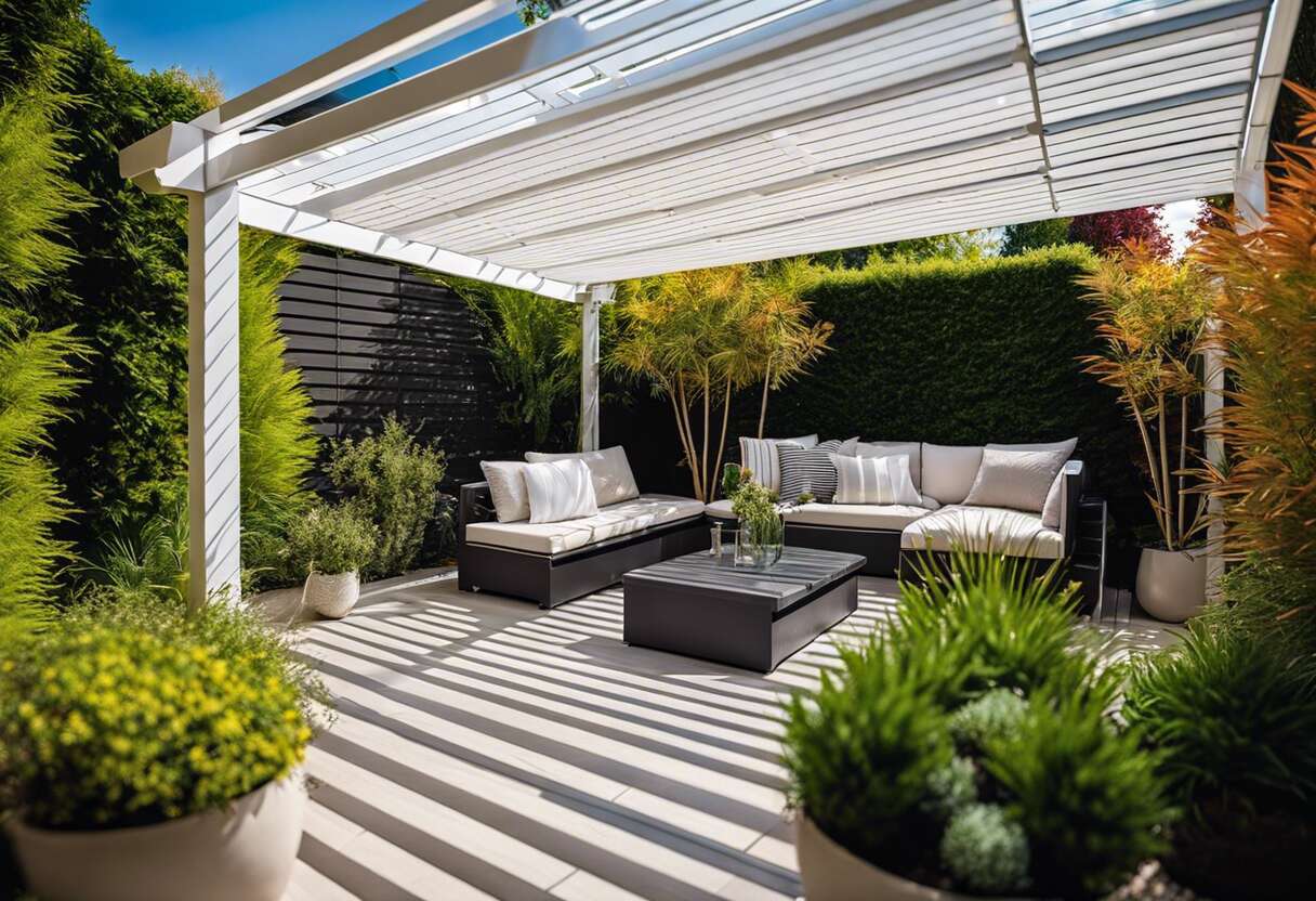 Pergolas bioclimatiques vs.  pergolas en pvc : le match des performances