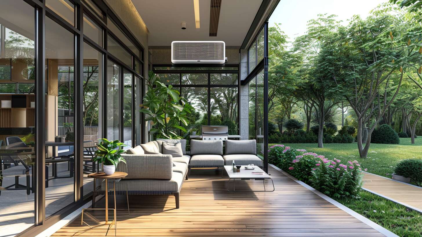 L'intégration de la pompe à chaleur dans l'isolation d'une véranda