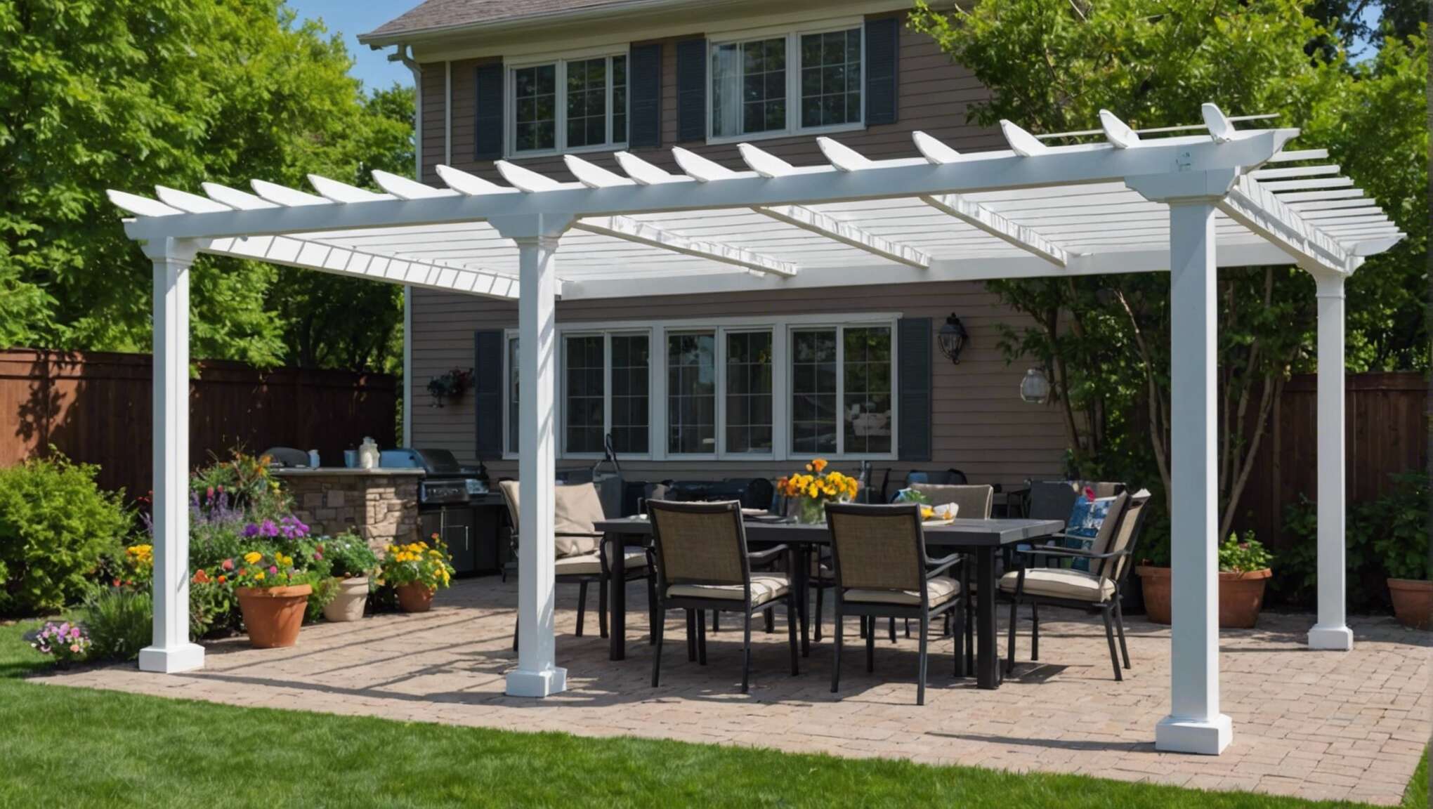 Pergolas démontables en PVC : flexibilité et avantages pour votre espace extérieur