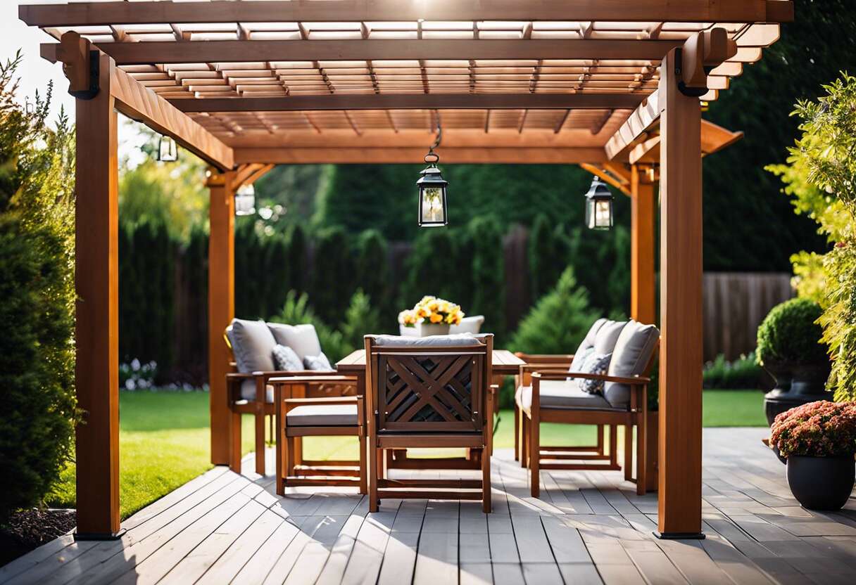 Comparatif des meilleurs matériaux pour votre pergola adossée
