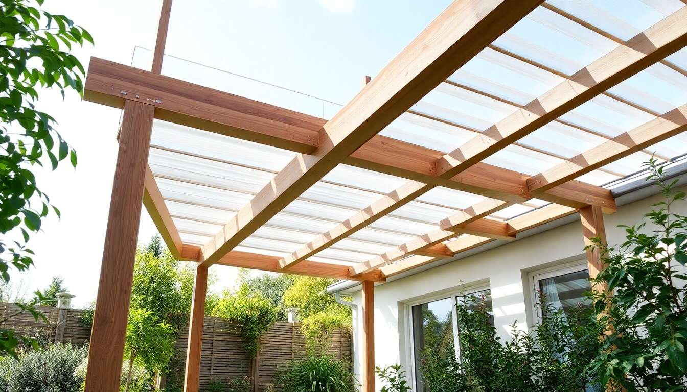 Les différents matériaux pour un toit de pergola