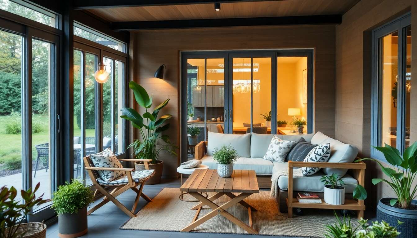 Sélectionner le mobilier adapté pour une petite véranda