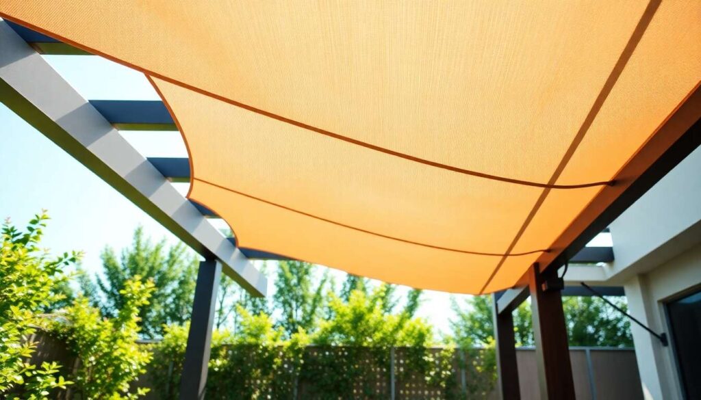 Protection solaire : évaluer l'efficacité d'une toile de pergola