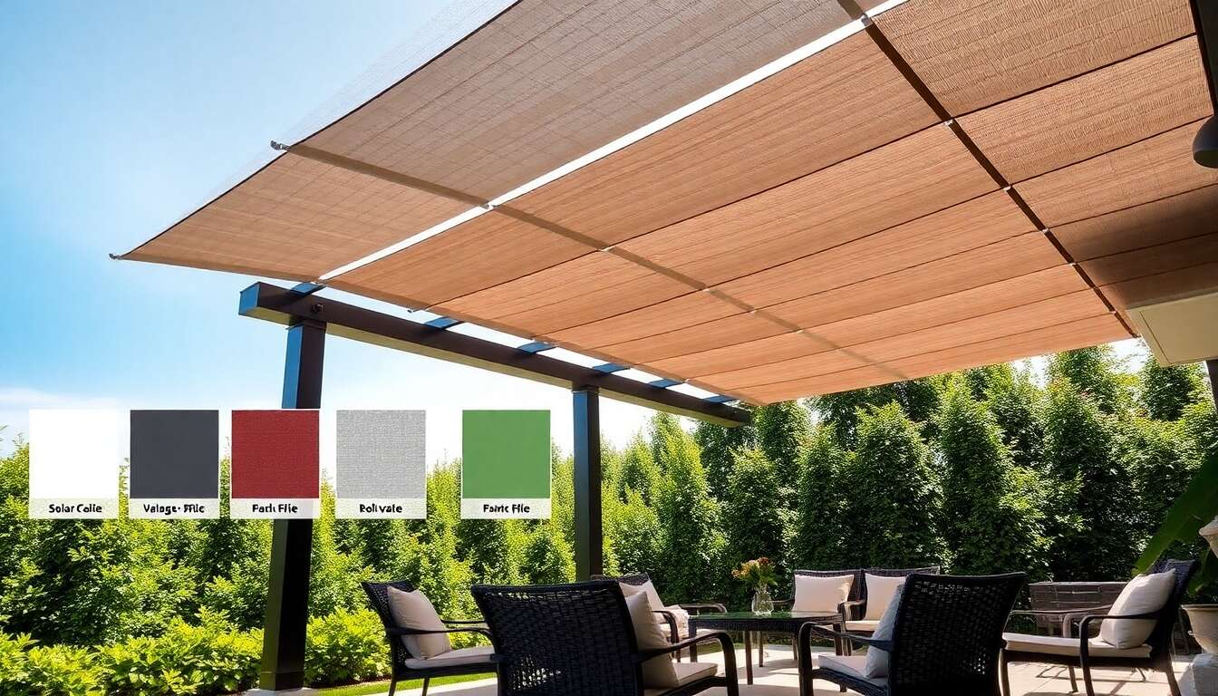 Choisir le coloris idéal pour votre toile solaire