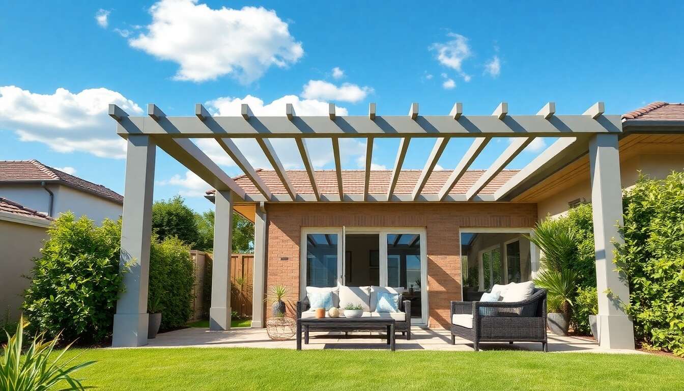 Coût d'une pergola en PVC : budget à prévoir pour une installation réussie