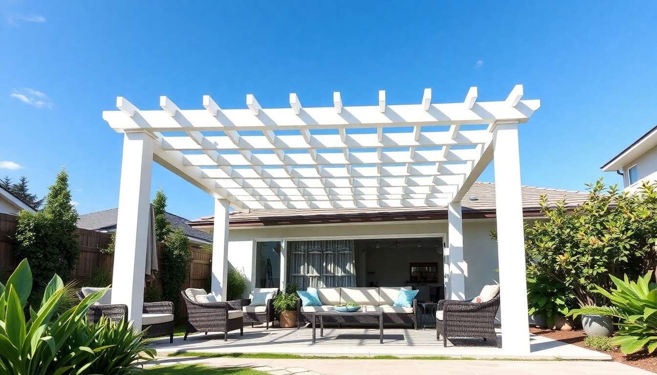 Comprendre le coût d'une pergola en pvc