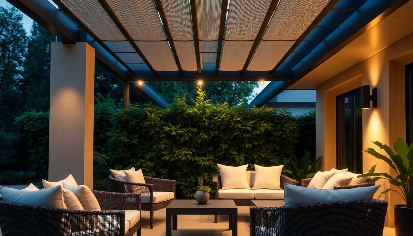 Options d'éclairage intégrées pour une ambiance chaleureuse