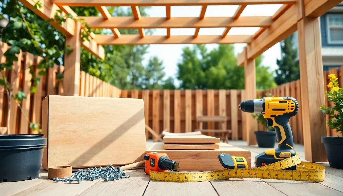 Installation de pergola adossée : guide complet pour débutants