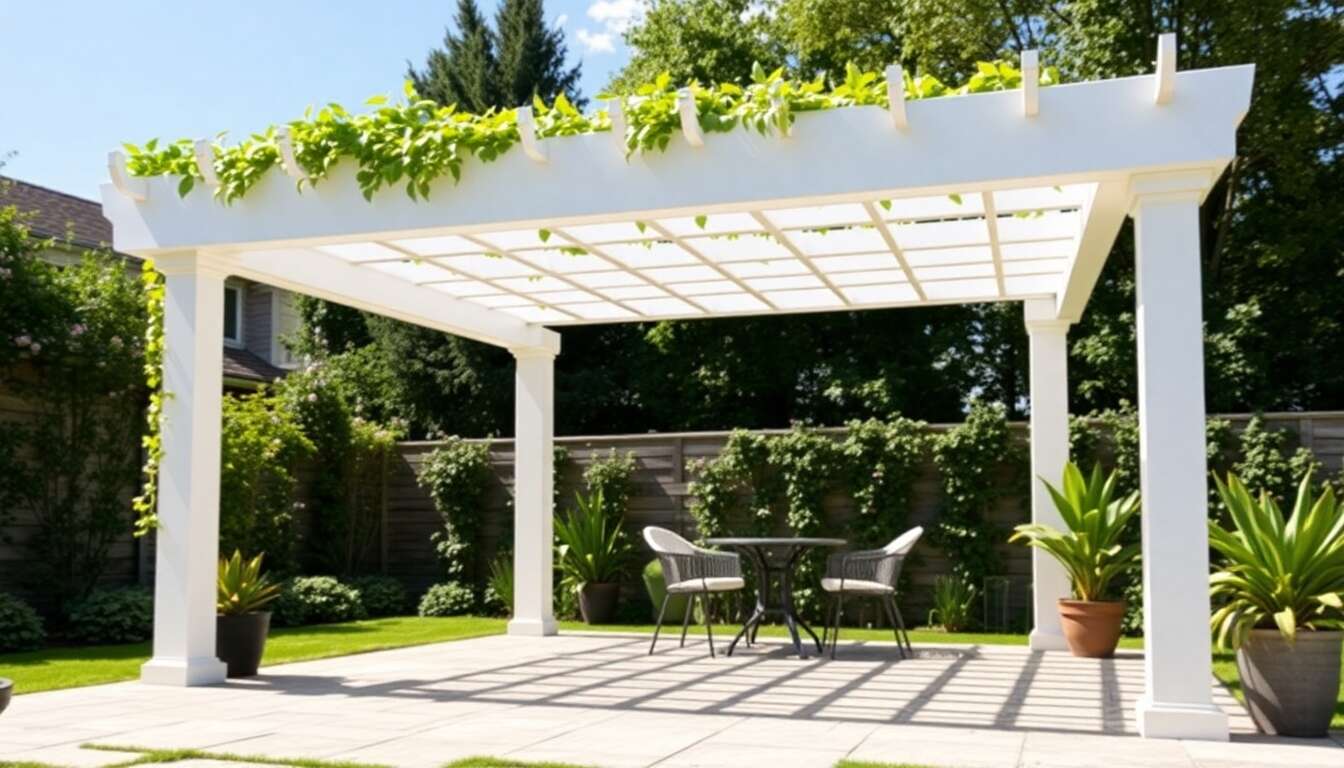 Les avantages d'une pergola en pvc