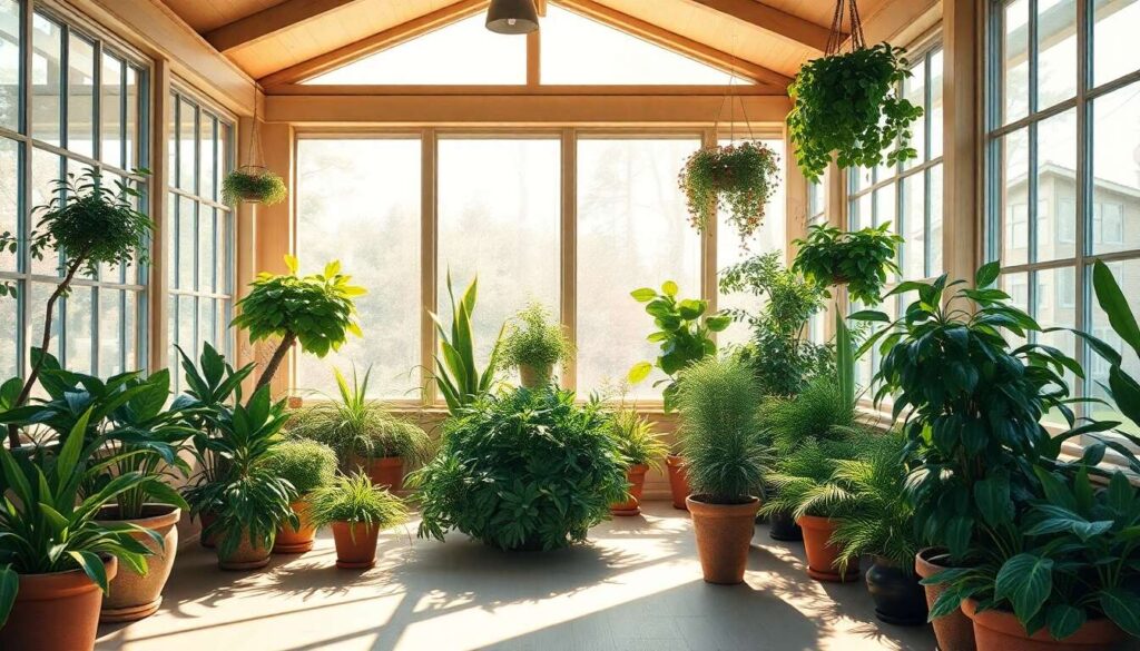 Luminosité et plantes : entretenir un jardin d'hiver en véranda