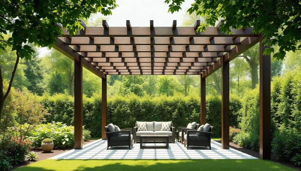 Lier maison et jardin : intégrer une pergola autoportante dans son extérieur