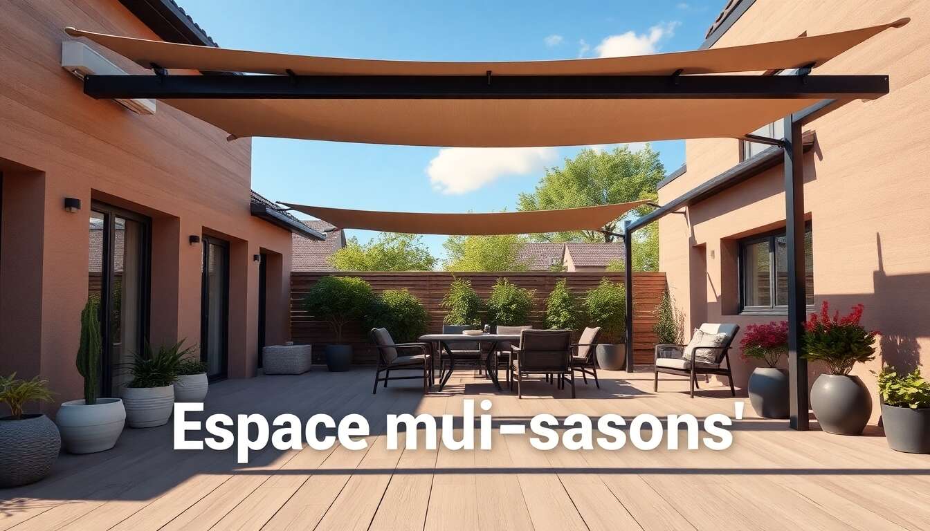 Espace multi-saisons : transformer sa terrasse avec une pergola à toile adaptable