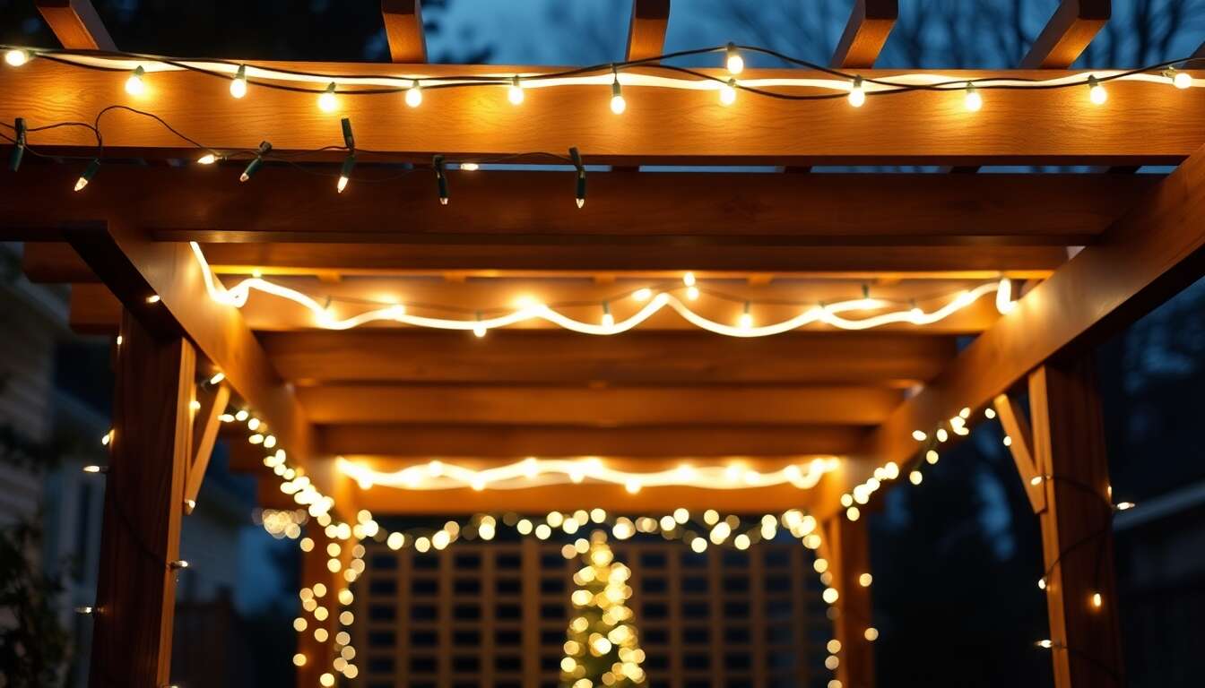Créer des ambiances lumineuses variées dans sa pergola