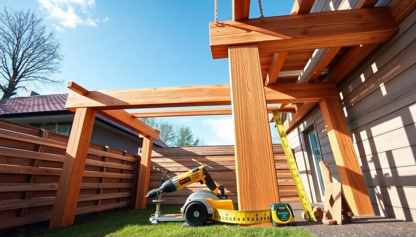 Installation professionnelle vs. DIY : monter sa pergola en bois soi-même