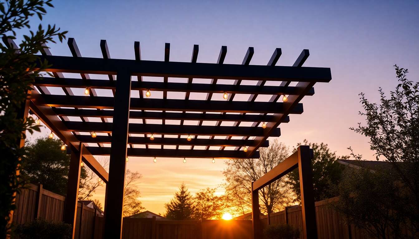 Contrôle intelligent de la lumière : domotique pour pergolas